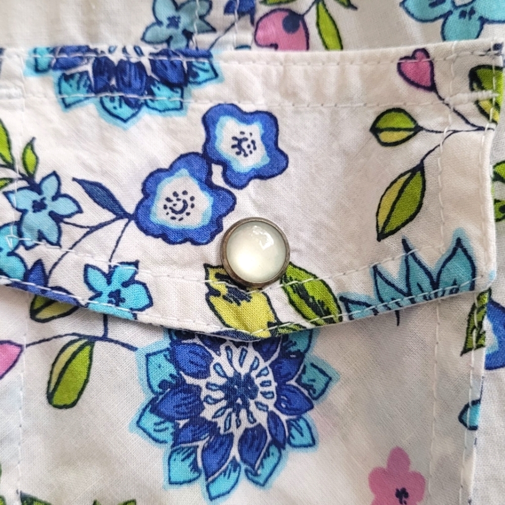 Cotton floral print shirt - Picture 4 of 6